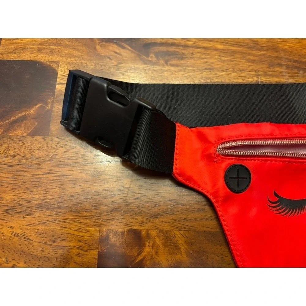 Smashbox Red Belt Bag‎ Makeup Travel Pouch Adjustable Strap
